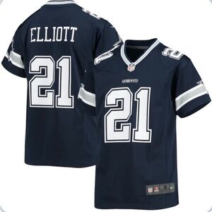 Dallas Cowboys Jersey Ezekiel Elliot EUC youth Large boys L NFL football​